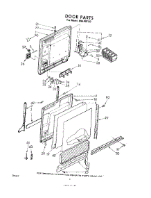 04 - Door parts for Whirlpool Dishwasher SHU30010 / from AppliancePartsPros.com