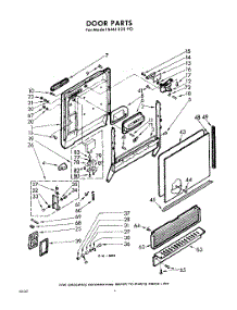02 - Door parts for Whirlpool SAU325P0 / from AppliancePartsPros.com