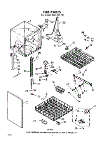 04 - Tub parts for Whirlpool SAU325P0 / from AppliancePartsPros.com