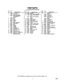 05 - Section parts for Whirlpool SAU325P0 / from AppliancePartsPros.com