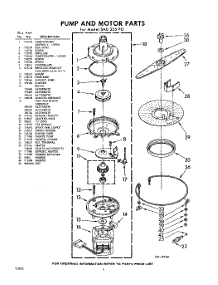 06 - Pump & Motor parts for Whirlpool SAU325P0 / from AppliancePartsPros.com