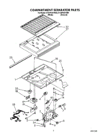 04 - Compartment Separator parts for Whirlpool Refrigerator ET22PKXYN00 / from AppliancePartsPros.com