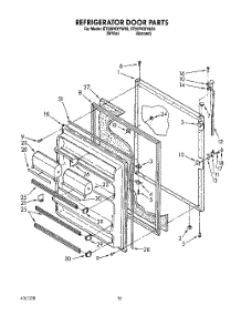 07 - Refrigerator Door parts for Whirlpool Refrigerator ET22PKXYN00 / from AppliancePartsPros.com