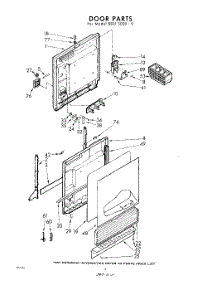 04 - Door parts for Whirlpool SDU30000 / from AppliancePartsPros.com