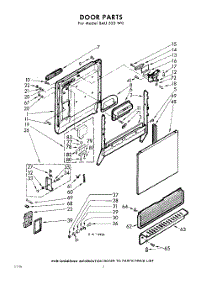 02 - Door parts for Whirlpool SAU325W0 / from AppliancePartsPros.com