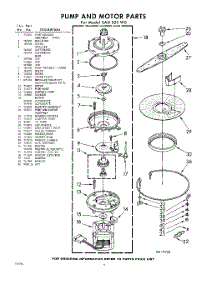 06 - Pump & Motor parts for Whirlpool SAU325W0 / from AppliancePartsPros.com