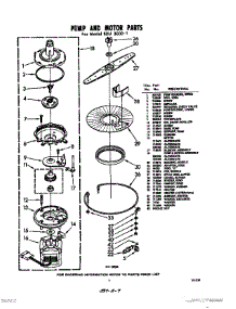 07 - Pump And Motor parts for Whirlpool SDU30001 / from AppliancePartsPros.com