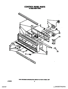 02 - Control Panel, Lit / Optional parts for Kitchenaid Oven KEBS177WBL2 / from AppliancePartsPros.com