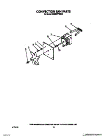 07 - Convection Fan parts for Kitchenaid Oven KEBS177WBL2 / from AppliancePartsPros.com