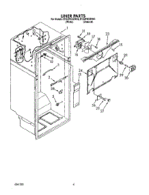 03 - Liner parts for Whirlpool Refrigerator ET22PKXZN00 / from AppliancePartsPros.com