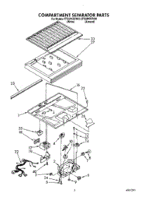 04 - Compartment Separator parts for Whirlpool Refrigerator ET22PKXZN00 / from AppliancePartsPros.com
