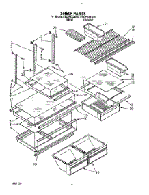 05 - Shelf, Lit / Optional parts for Whirlpool Refrigerator ET22PKXZN00 / from AppliancePartsPros.com