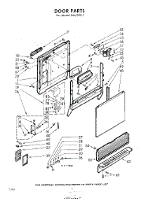 02 - Door parts for Whirlpool SAU325W1 / from AppliancePartsPros.com