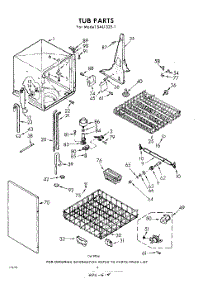 04 - Tub parts for Whirlpool SAU325W1 / from AppliancePartsPros.com