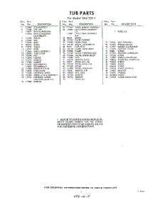 05 - Section parts for Whirlpool SAU325W1 / from AppliancePartsPros.com