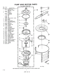 06 - Pump And Motor parts for Whirlpool SAU325W1 / from AppliancePartsPros.com