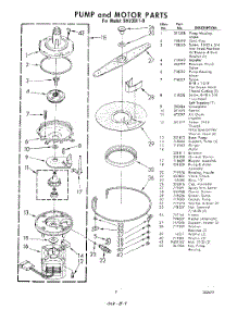 07 - Pump And Motor parts for Whirlpool Dishwasher SHU30110 / from AppliancePartsPros.com