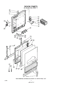 04 - Door parts for Whirlpool SDU30002 / from AppliancePartsPros.com