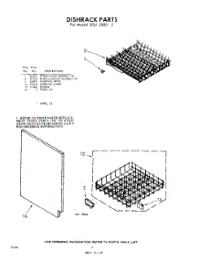 06 - Dish Rack parts for Whirlpool SDU30002 / from AppliancePartsPros.com