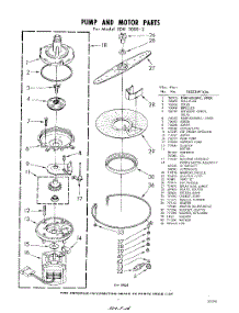 07 - Pump And Motor parts for Whirlpool SDU30002 / from AppliancePartsPros.com