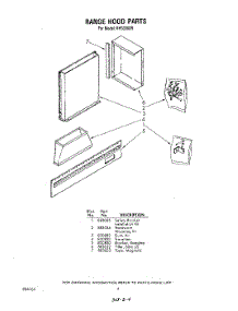 04 - Section parts for Whirlpool Hood RH3330XR0 / from AppliancePartsPros.com