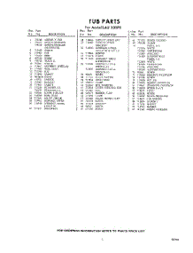 05 - Section parts for Whirlpool SAU330P0 / from AppliancePartsPros.com