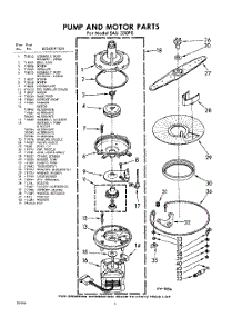 06 - Pump & Motor parts for Whirlpool SAU330P0 / from AppliancePartsPros.com
