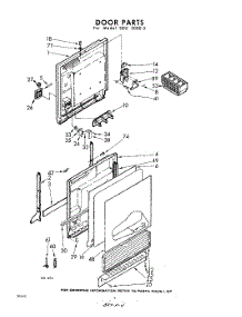 04 - Door parts for Whirlpool SDU30003 / from AppliancePartsPros.com