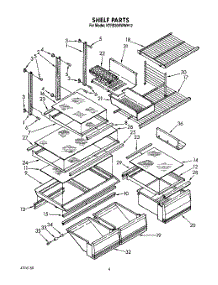 04 - Shelf, Lit / Optional parts for Kitchenaid Refrigerator KTRS20KWAL12 / from AppliancePartsPros.com
