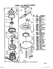 07 - Pump And Motor parts for Whirlpool Dishwasher SHU40000 / from AppliancePartsPros.com