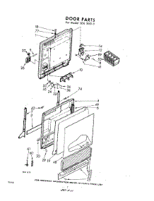 04 - Door parts for Whirlpool SDU30010 / from AppliancePartsPros.com