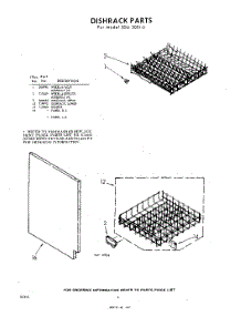 06 - Dish Rack parts for Whirlpool SDU30010 / from AppliancePartsPros.com