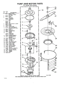 06 - Pump And Motor parts for Whirlpool SAU330W0 / from AppliancePartsPros.com
