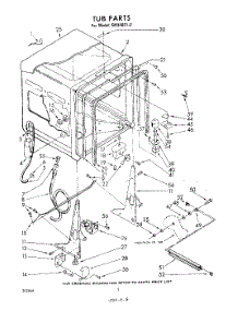 02 - Tub parts for Whirlpool Dishwasher SHU40010 / from AppliancePartsPros.com