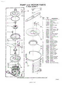 07 - Pump And Motor parts for Whirlpool Dishwasher SHU40010 / from AppliancePartsPros.com