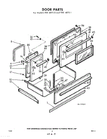 04 - Door parts for Whirlpool RYE48750 / from AppliancePartsPros.com