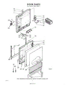 04 - Door parts for Whirlpool SDU30011 / from AppliancePartsPros.com