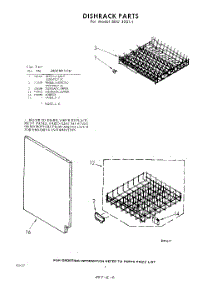 06 - Dish Rack parts for Whirlpool SDU30011 / from AppliancePartsPros.com
