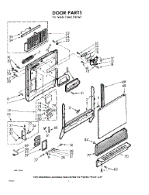 02 - Door parts for Whirlpool SAU330W1 / from AppliancePartsPros.com