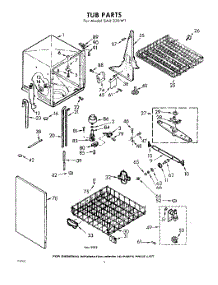04 - Tub parts for Whirlpool SAU330W1 / from AppliancePartsPros.com