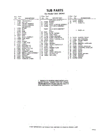 05 - Section parts for Whirlpool SAU330W1 / from AppliancePartsPros.com