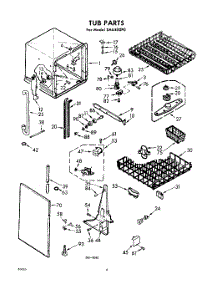 04 - Tub parts for Whirlpool SAU400P0 / from AppliancePartsPros.com