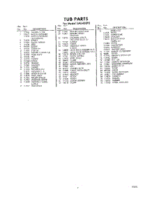 05 - Section parts for Whirlpool SAU400P0 / from AppliancePartsPros.com