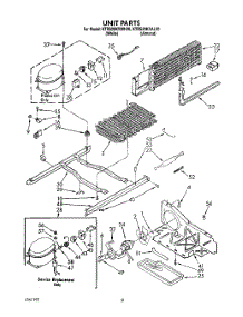 06 - Unit parts for Kitchenaid Refrigerator KTRS20KXAL20 / from AppliancePartsPros.com