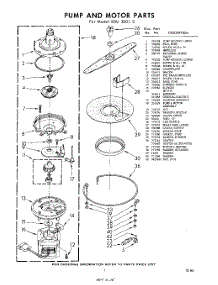 07 - Pump And Motor parts for Whirlpool SDU30012 / from AppliancePartsPros.com