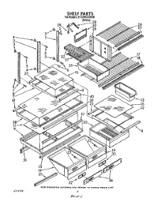 05 - Shelf, Optional parts for Whirlpool Refrigerator ET22RKXXN00 / from AppliancePartsPros.com