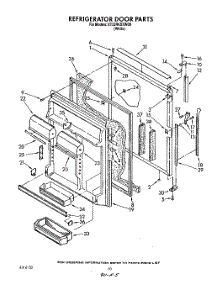 07 - Refrigerator Door parts for Whirlpool Refrigerator ET22RKXXN00 / from AppliancePartsPros.com