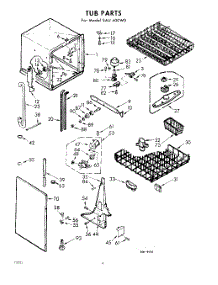 04 - Tub parts for Whirlpool SAU400W0 / from AppliancePartsPros.com