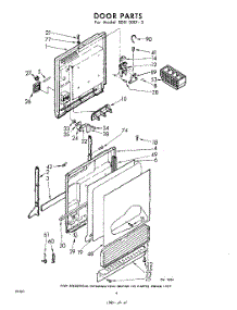 04 - Door parts for Whirlpool SDU30013 / from AppliancePartsPros.com