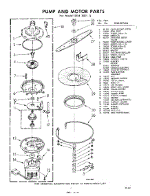 07 - Pump And Motor parts for Whirlpool SDU30013 / from AppliancePartsPros.com